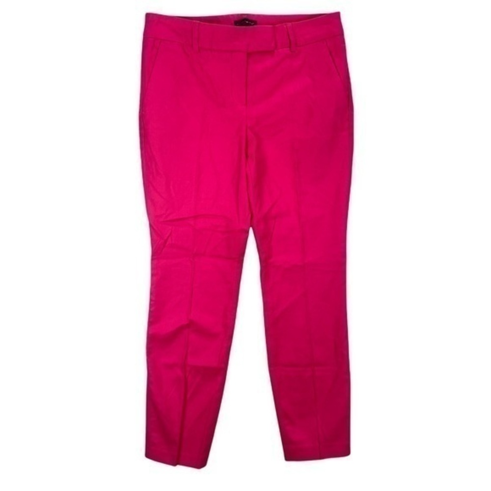 Willi Smith Womens Pants Size 2 Pink Stretch Mid Rise Slim Leg Cropped Pockets‎